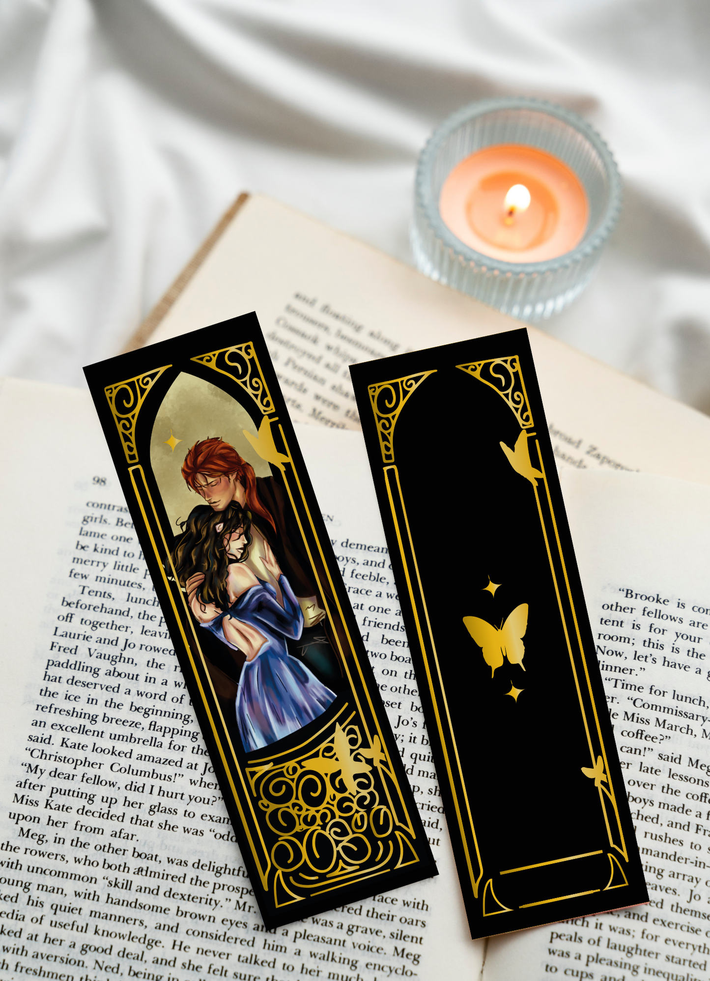 Golden Embrace Bookmark