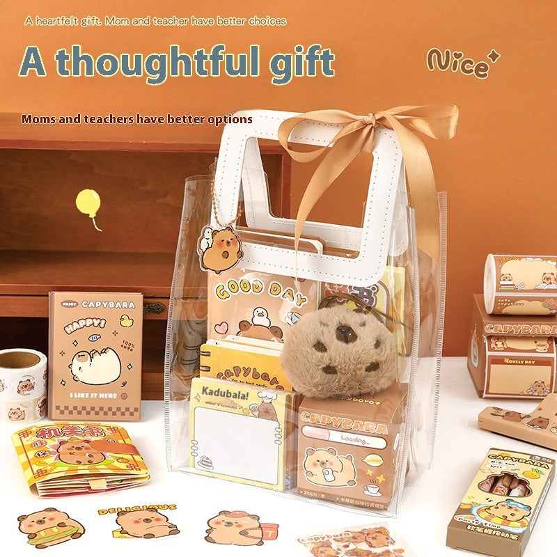 Capibara Gel Pen Stationery Set