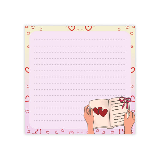 Heart Bookish Post-it Note Pads — Cute Reading-Themed Sticky Notes