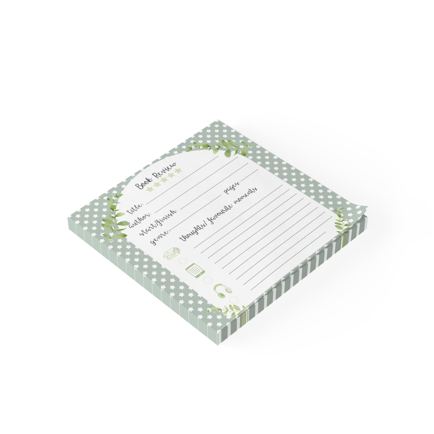 Book Review Post-it® Note Pads — Lined Reading Journal Sticky Notes