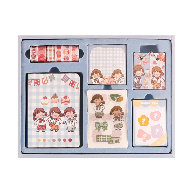 Cute Kawai Gift Box School Supplies Stationery Set
