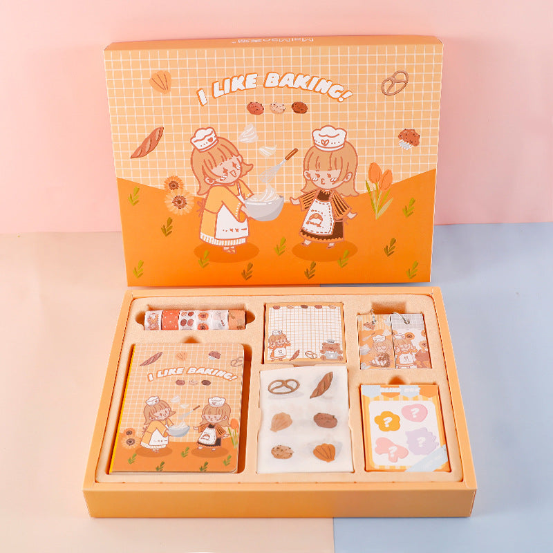 Cute Kawai Gift Box School Supplies Stationery Set