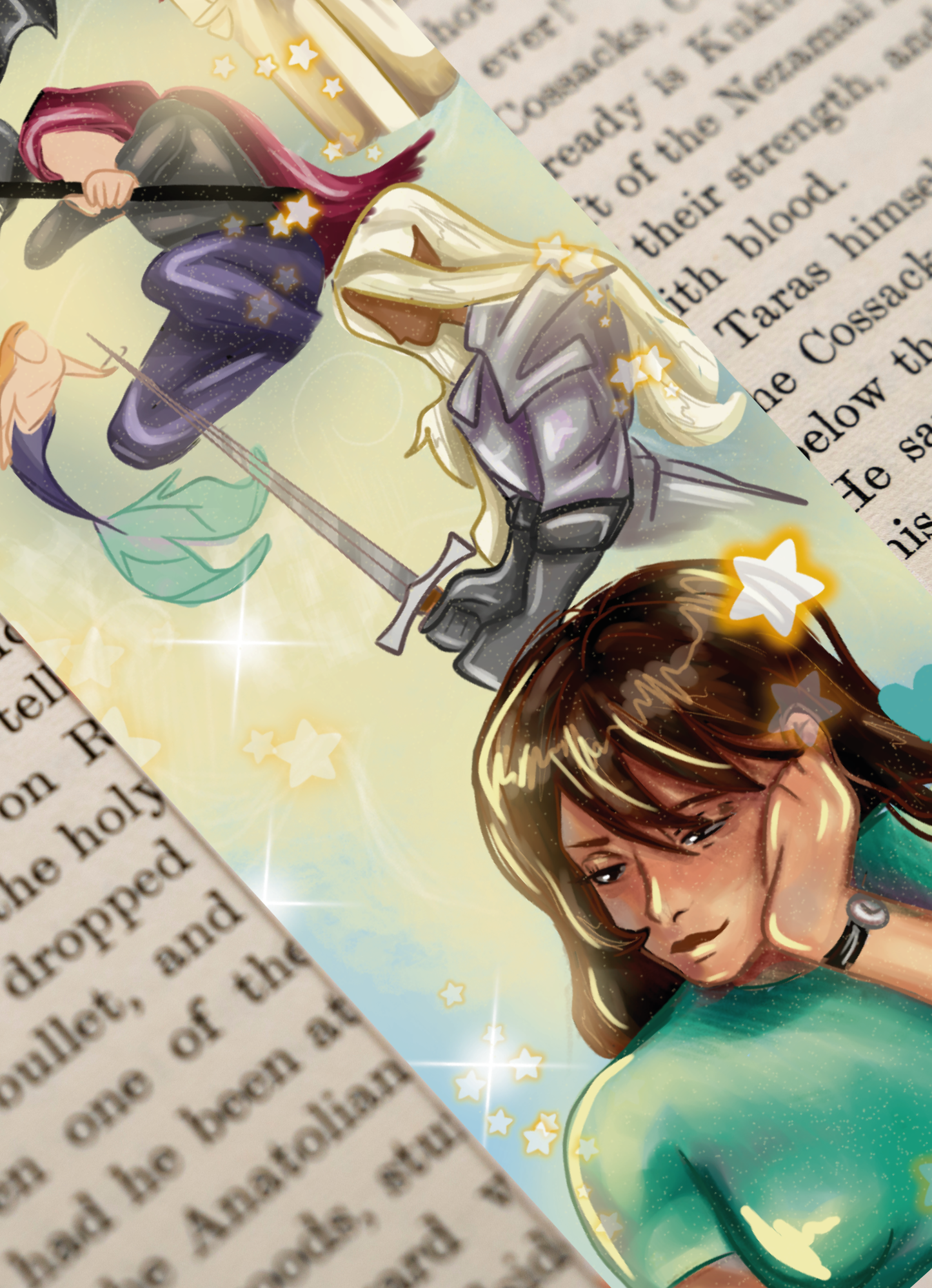 Enchanted Rose Back Bookmark