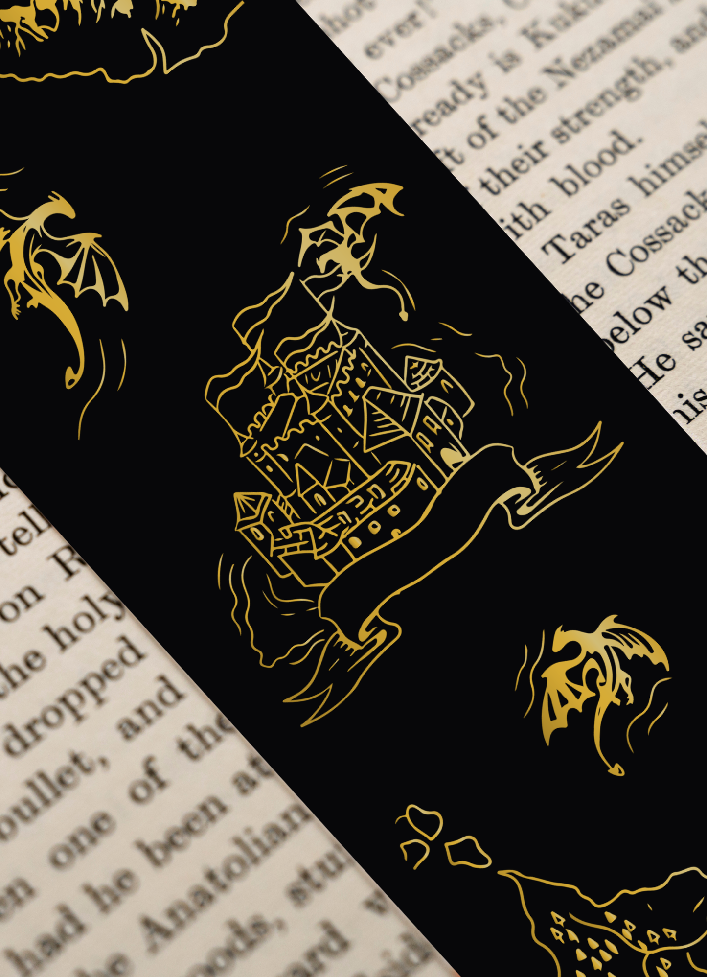 Fantasy Map & Dragons Bookmark