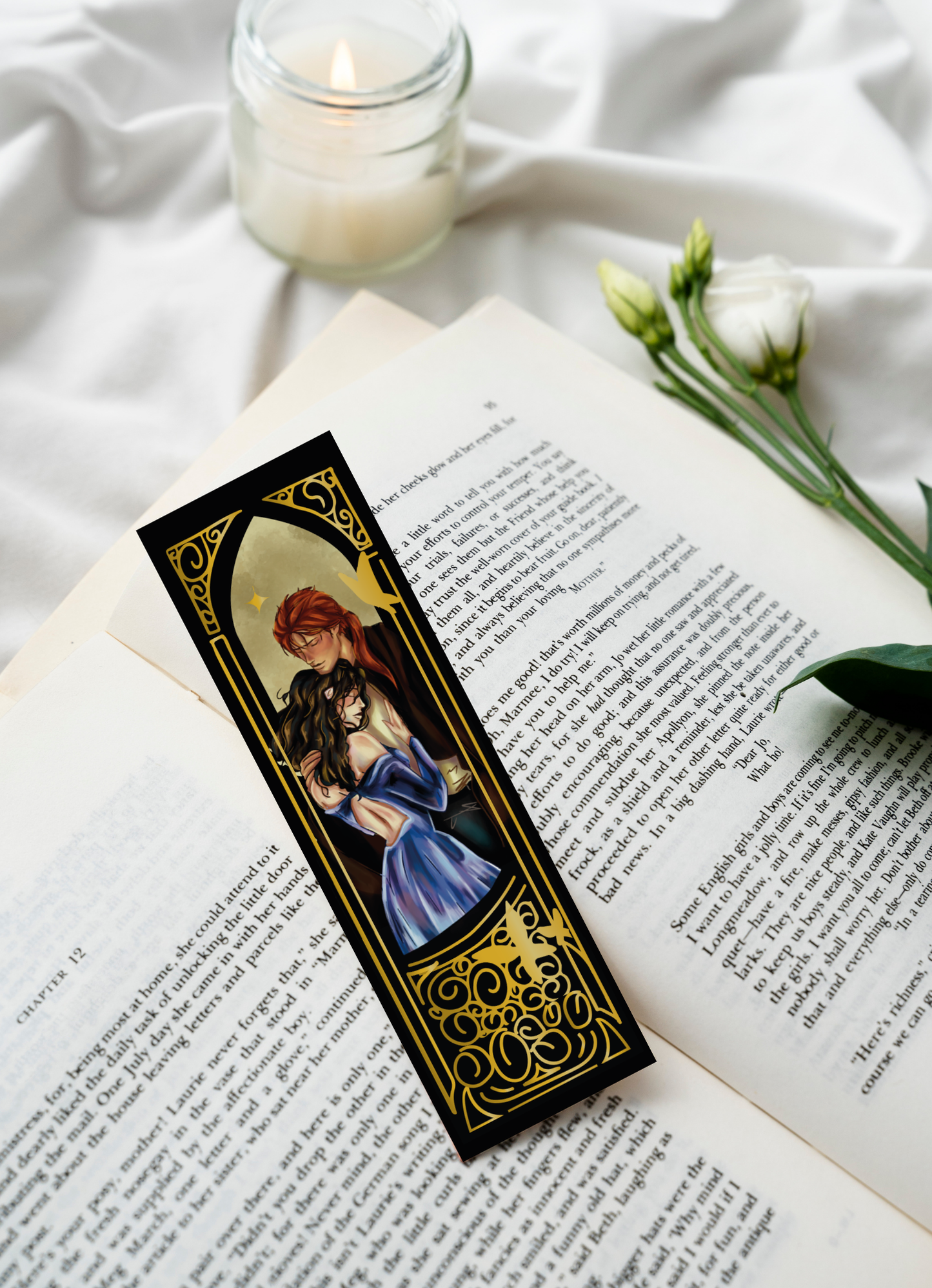 Golden Embrace Bookmark