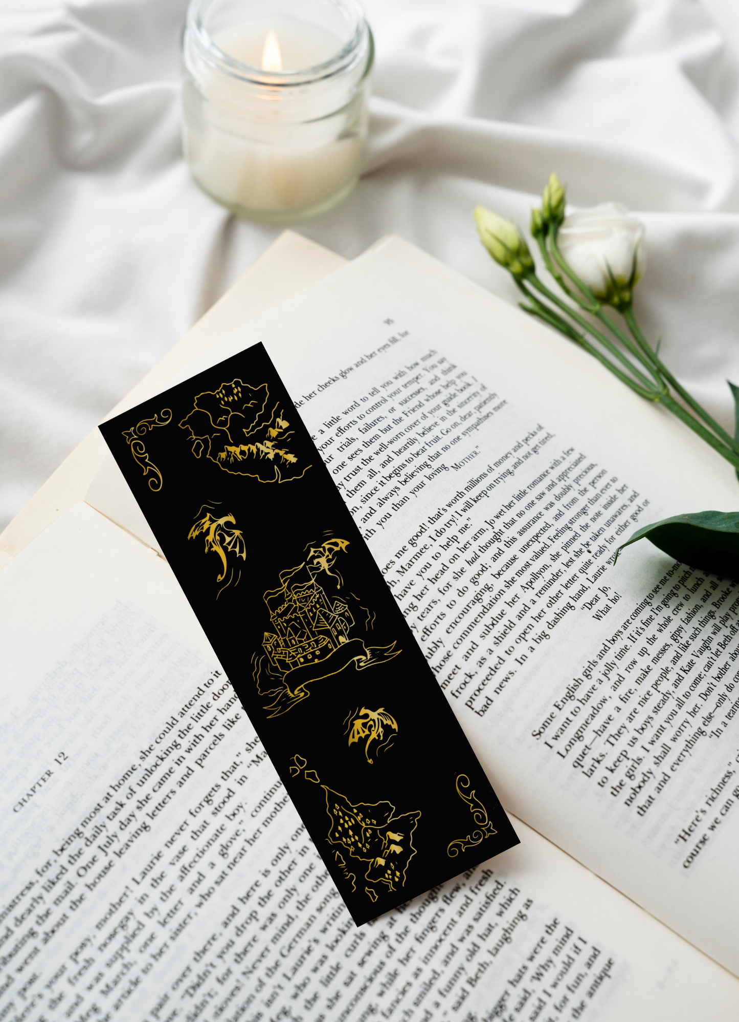 Fantasy Map & Dragons Bookmark