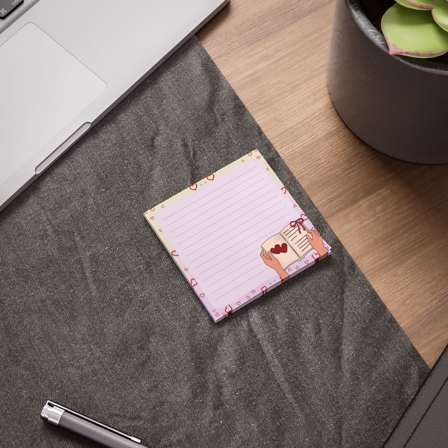 Heart Bookish Post-it Note Pads — Cute Reading-Themed Sticky Notes