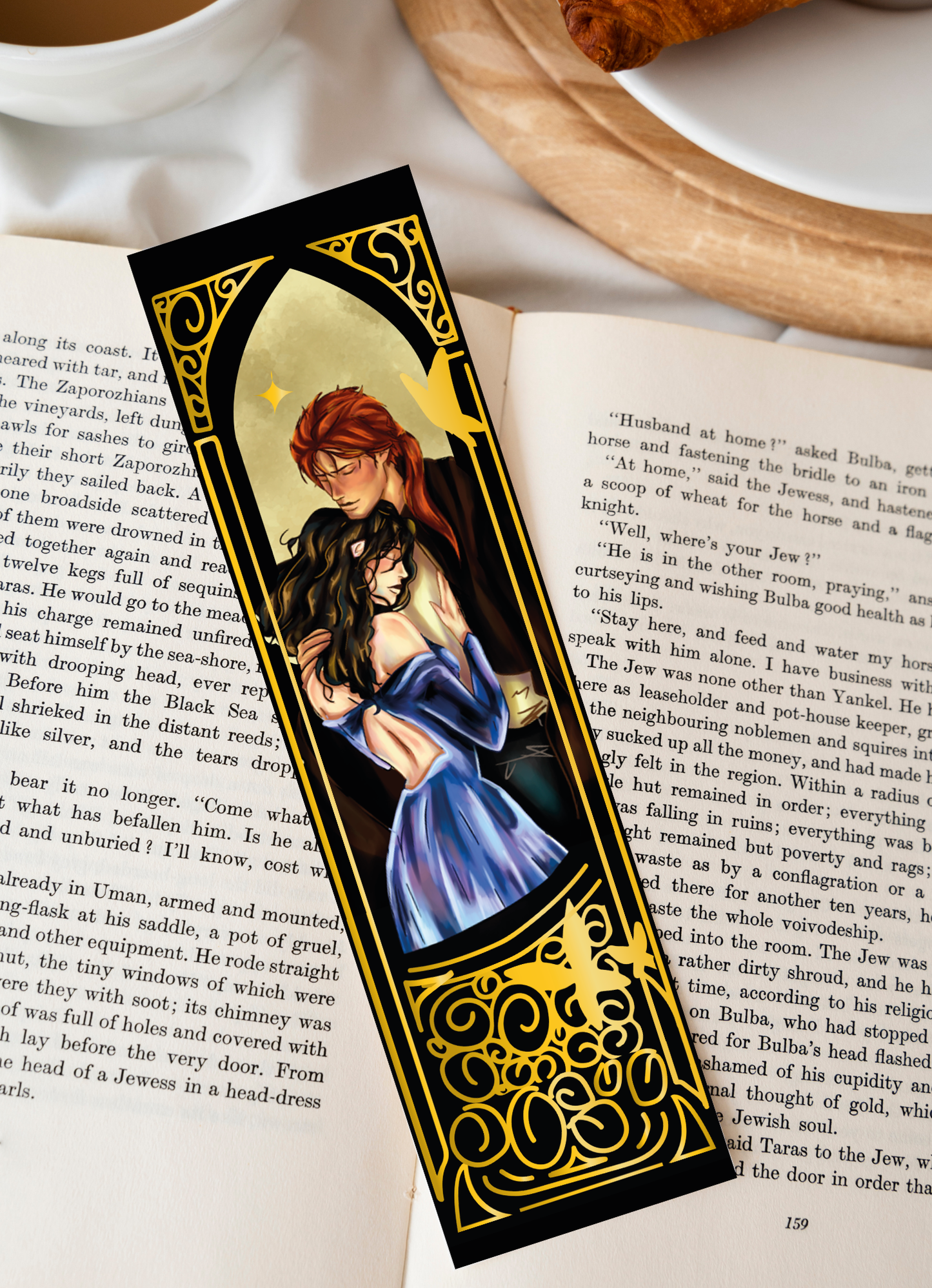 Golden Embrace Bookmark