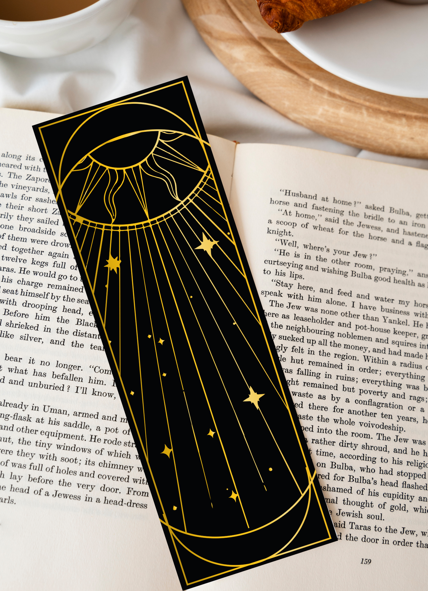 Celestial Moon Back Bookmark
