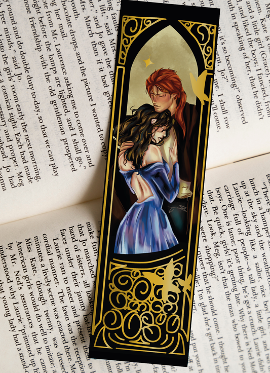 Golden Embrace Bookmark