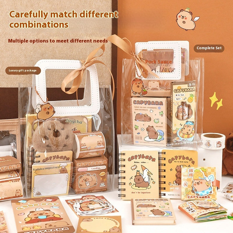 Capibara Gel Pen Stationery Set