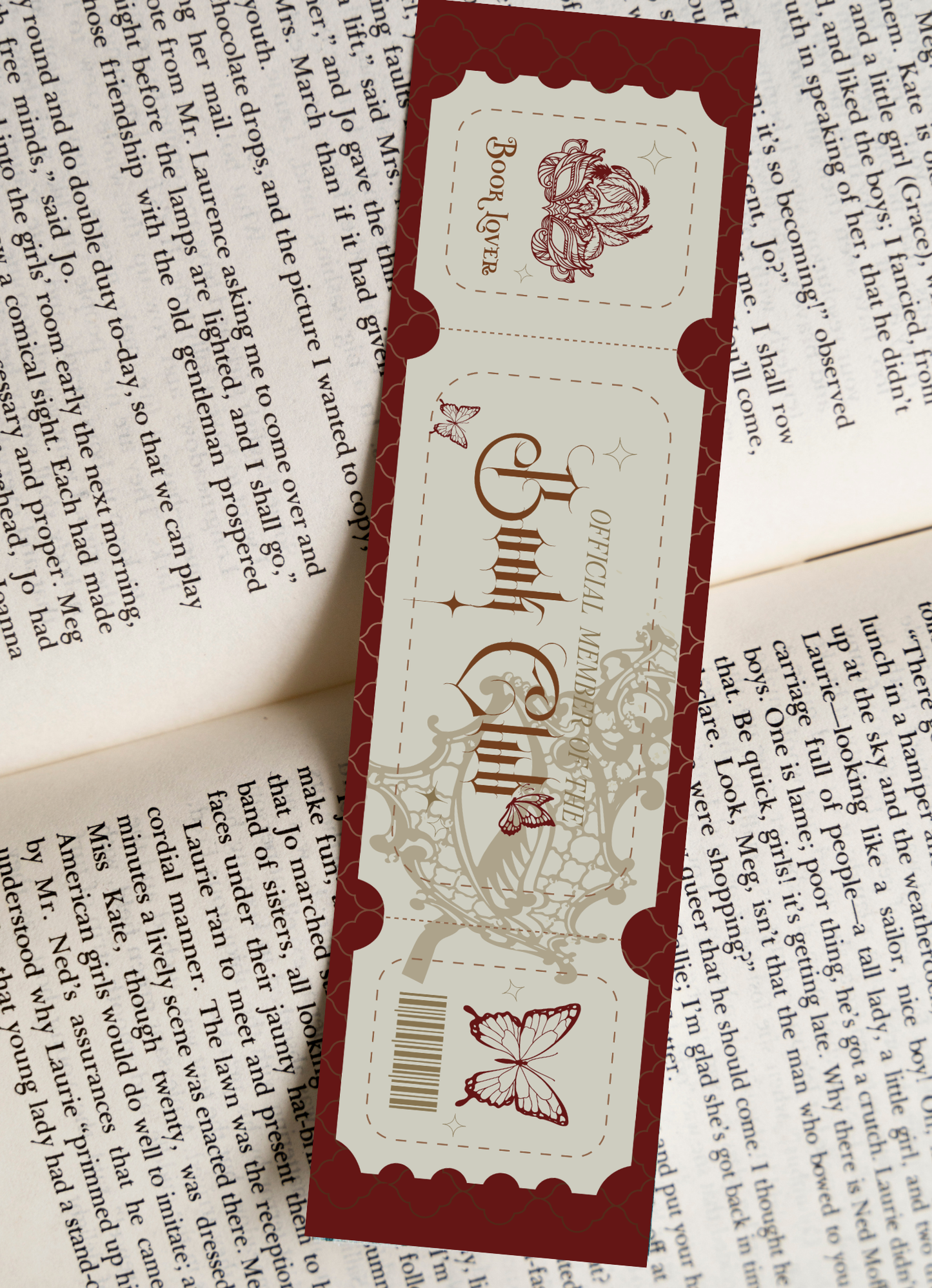 Official Member of the Book Lover Club Bookmark