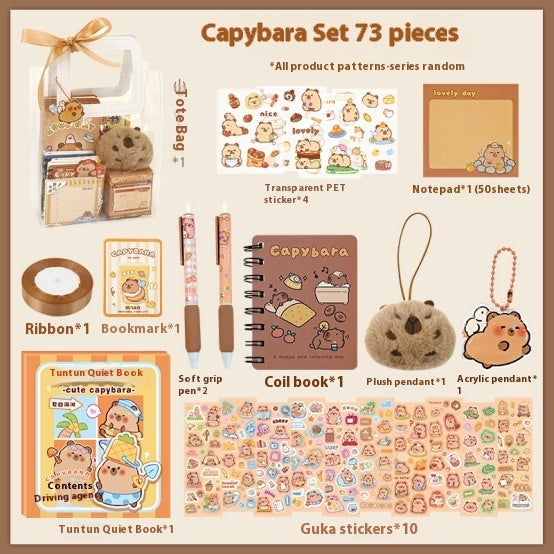 Capibara Gel Pen Stationery Set