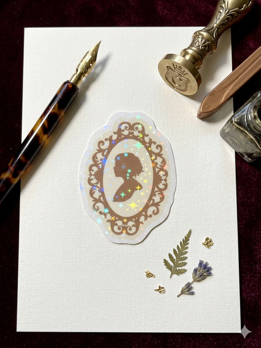 Classic Romance Portrait Sticker