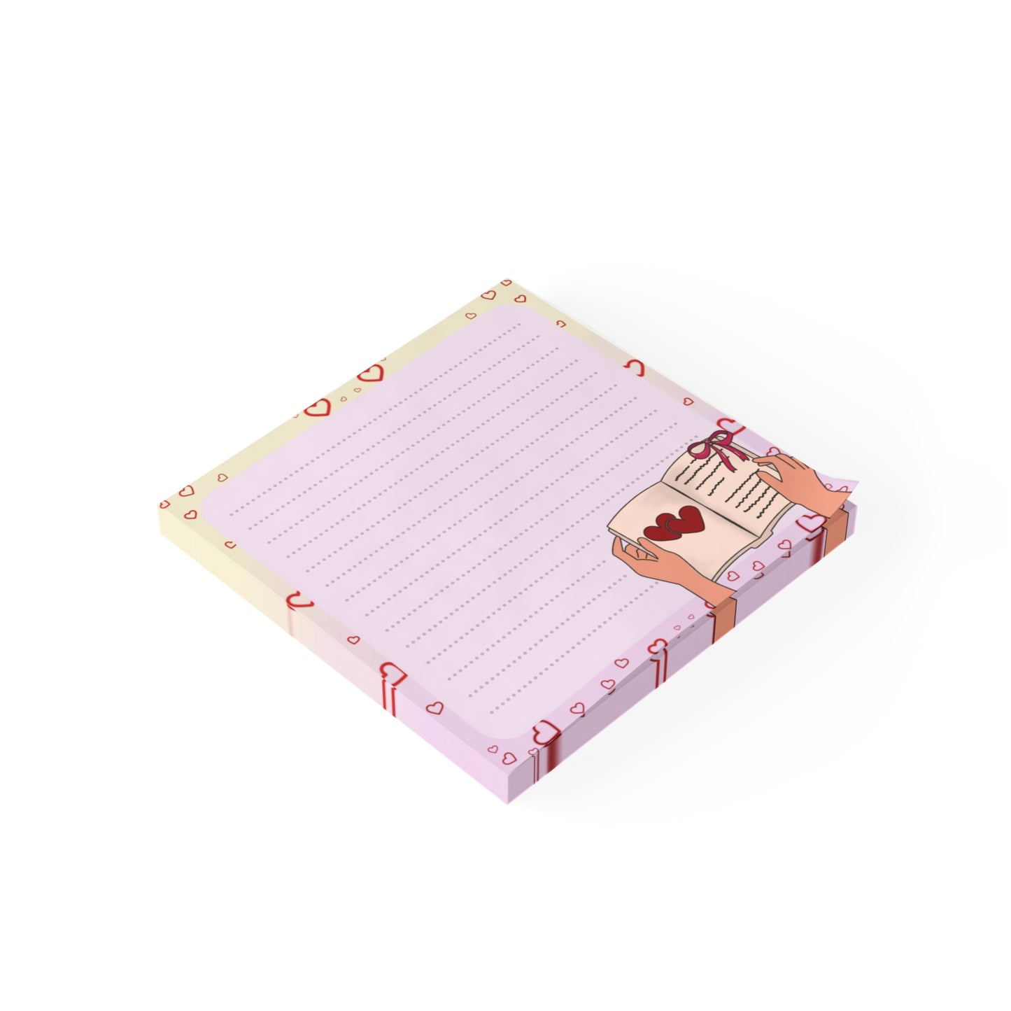 Heart Bookish Post-it Note Pads — Cute Reading-Themed Sticky Notes
