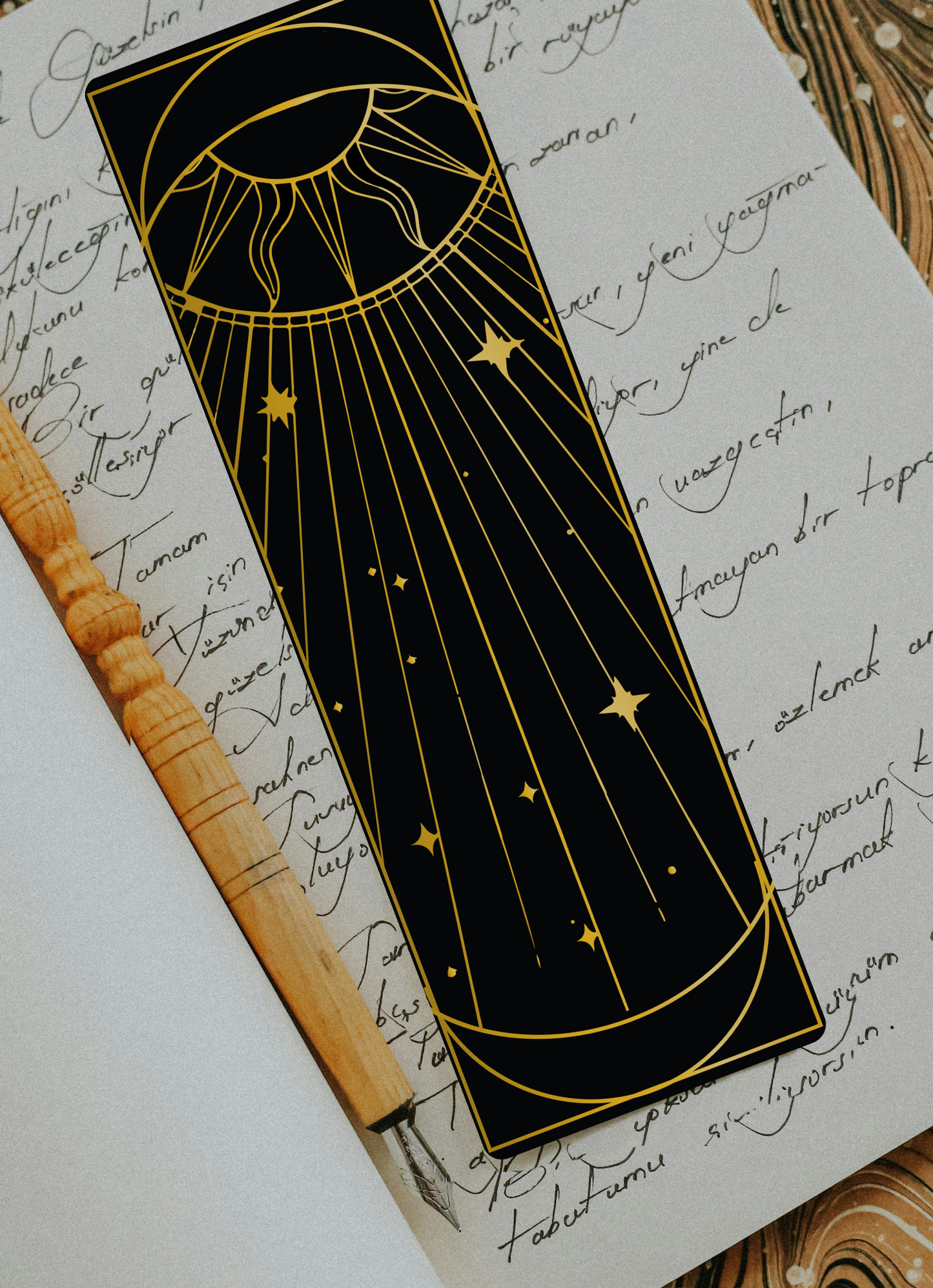Celestial Moon Back Bookmark