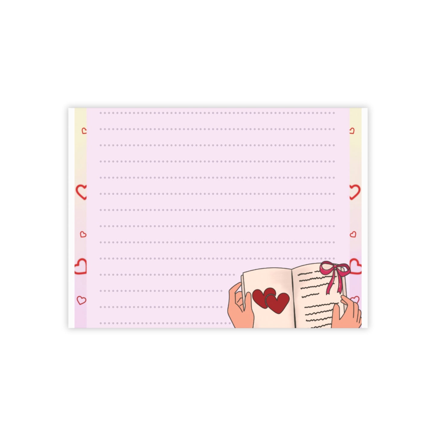 Heart Bookish Post-it Note Pads — Cute Reading-Themed Sticky Notes