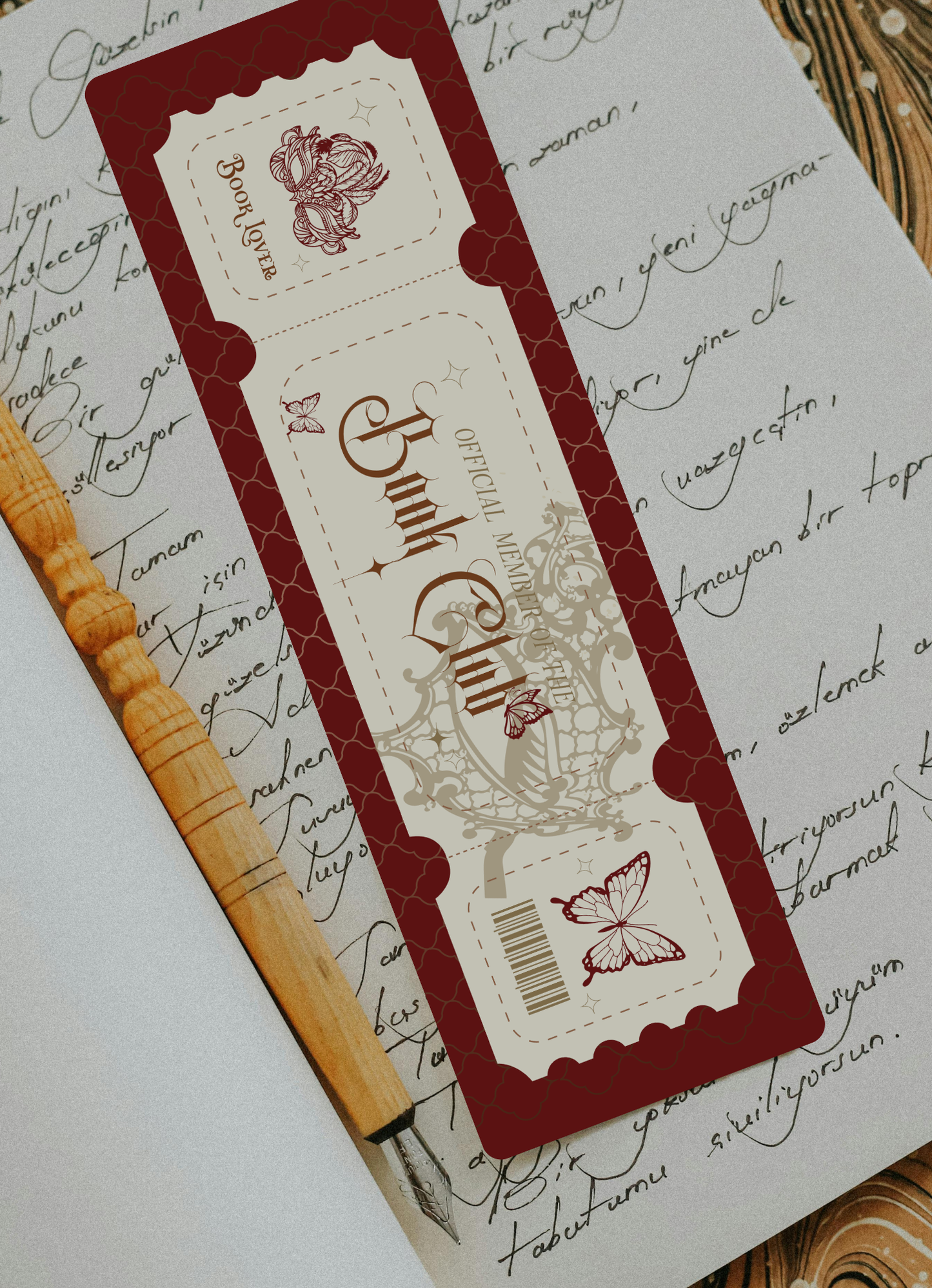 Official Member of the Book Lover Club Bookmark