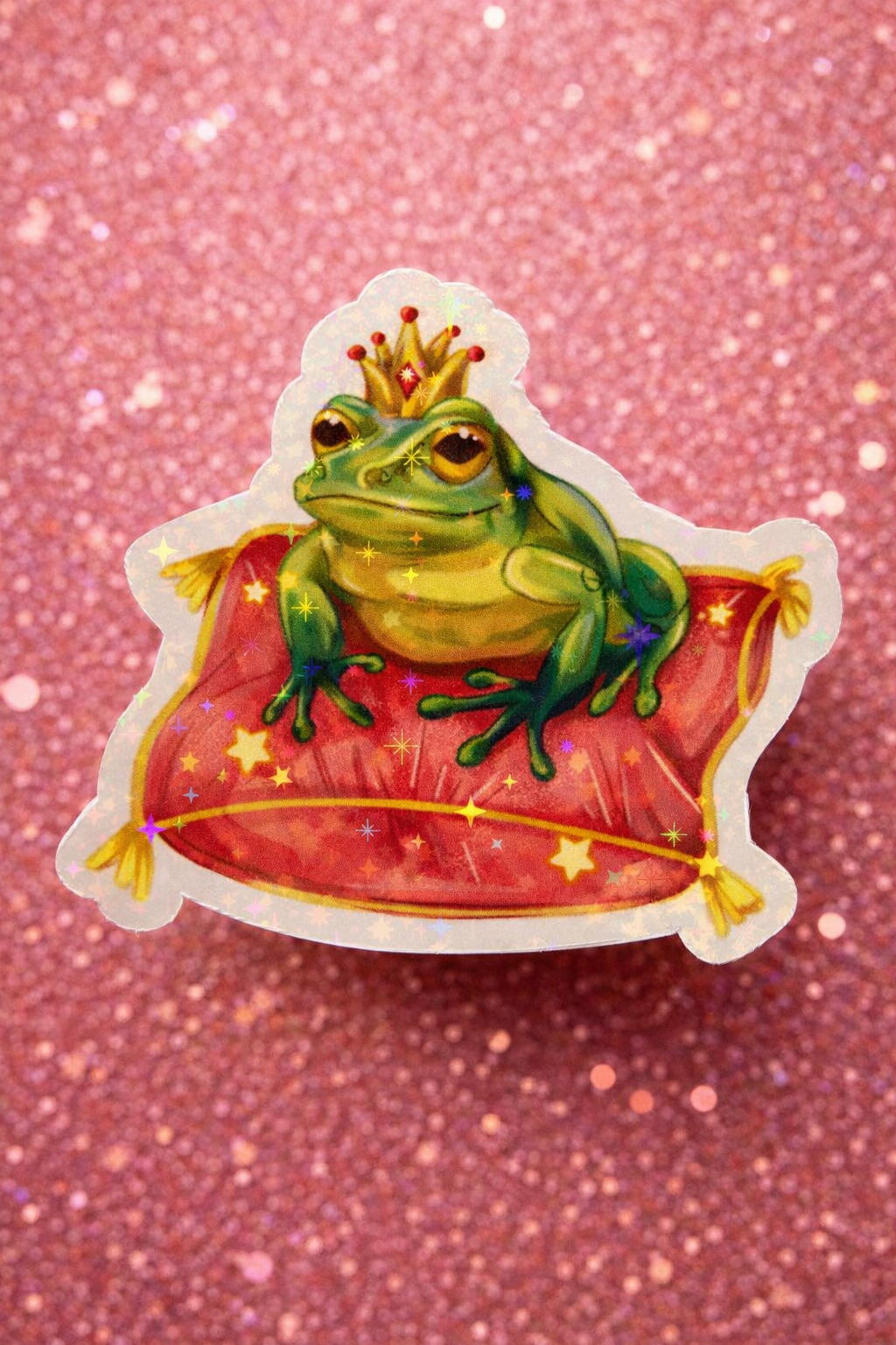 Whimsical Frog Prince Sticker