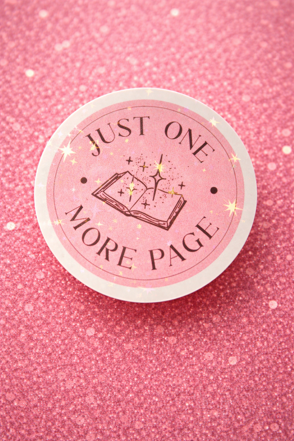 Just One More Page Sticker