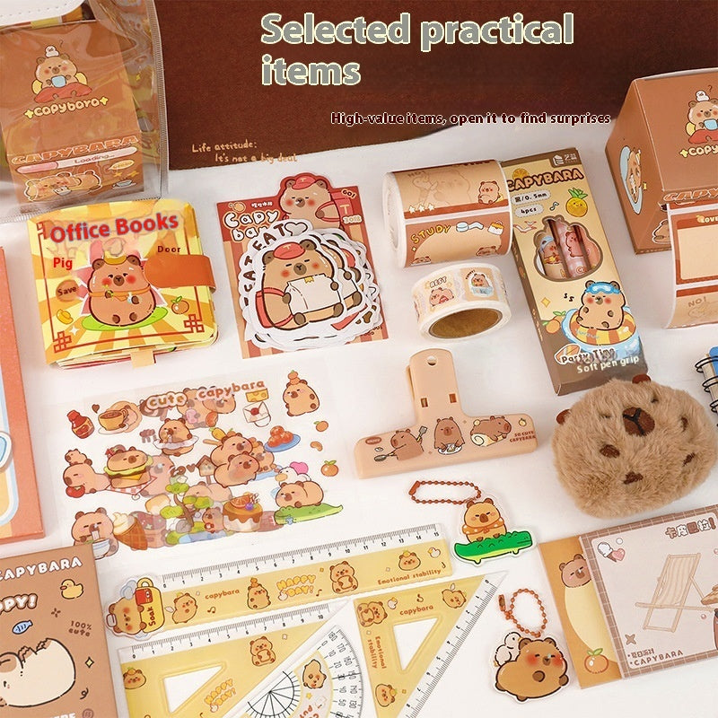 Capibara Gel Pen Stationery Set